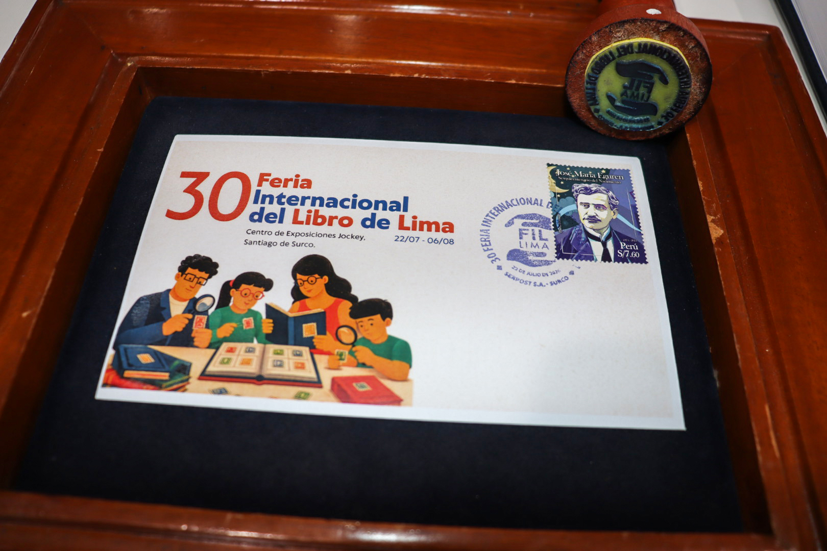 Serpost presenta el matasello conmemorativo por la 30.ª Feria Internacional del Libro de Lima