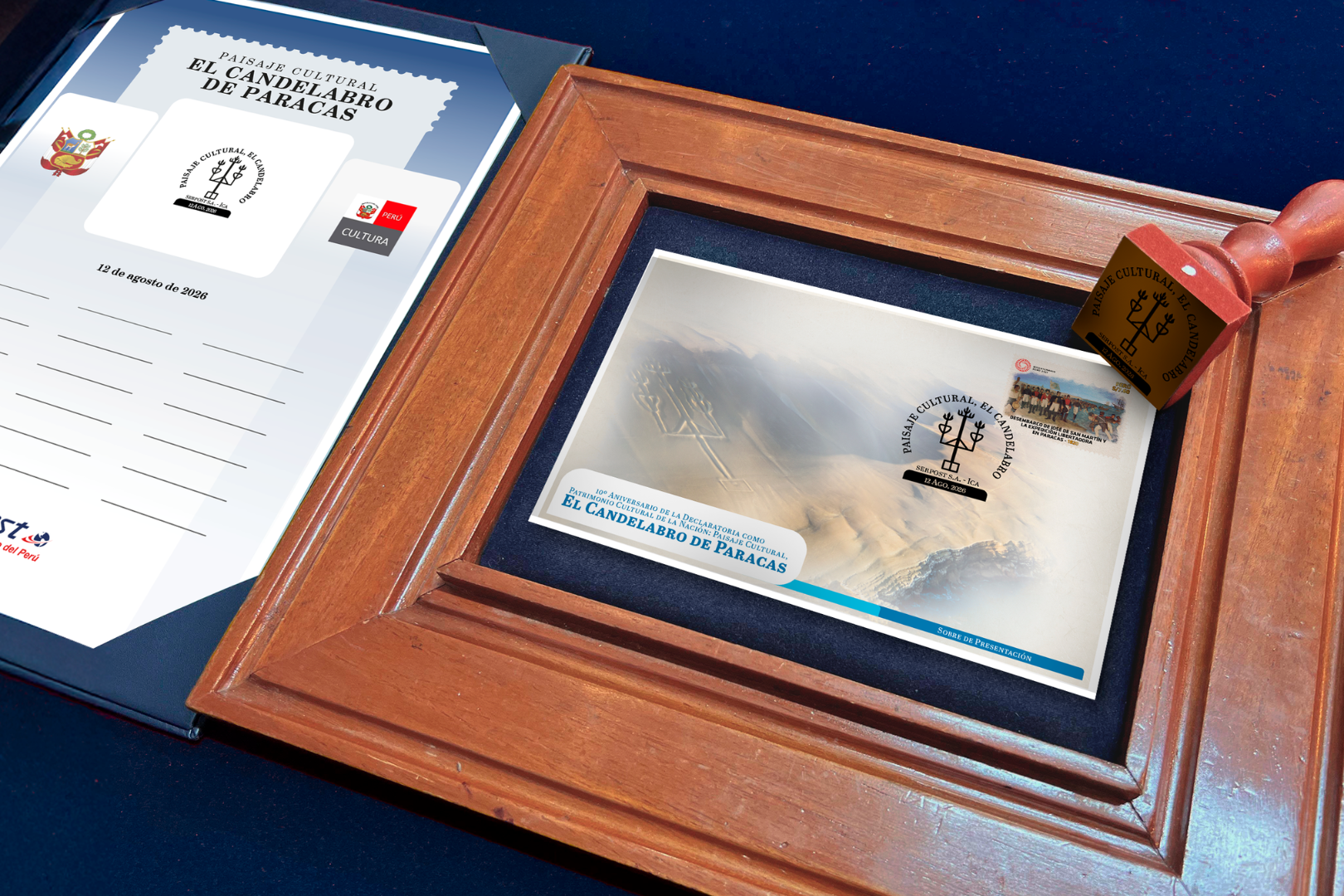 Serpost emite matasello conmemorativo por el 10.° aniversario de la declaratoria del Candelabro de Paracas como Patrimonio Cultural de la Nación